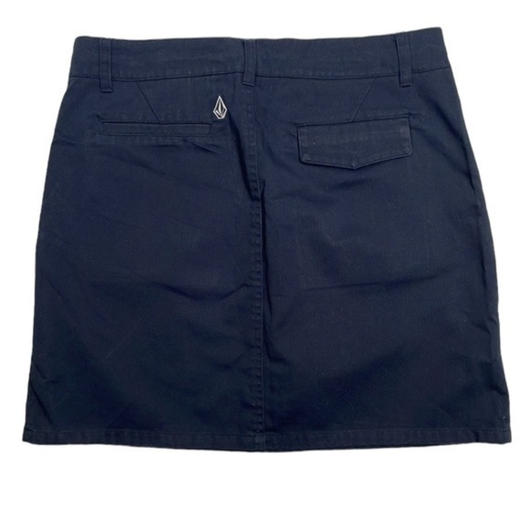 Volcom | Juniors Stone Navy Blue Mini Skirt - Picture 2 of 4